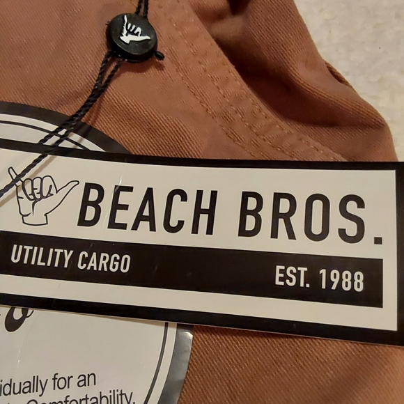 🌺 NWT Mens Beach Bros. Utility Cargo Shorts - Picture 11 of 12